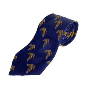 Henry Jacobson Wild Duck Game Men’s Silk Tie
